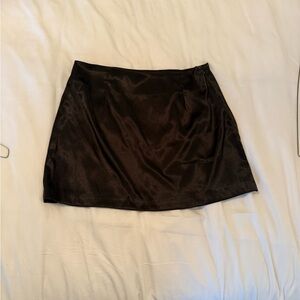 NWT Daily Drills womens mini skirt satin